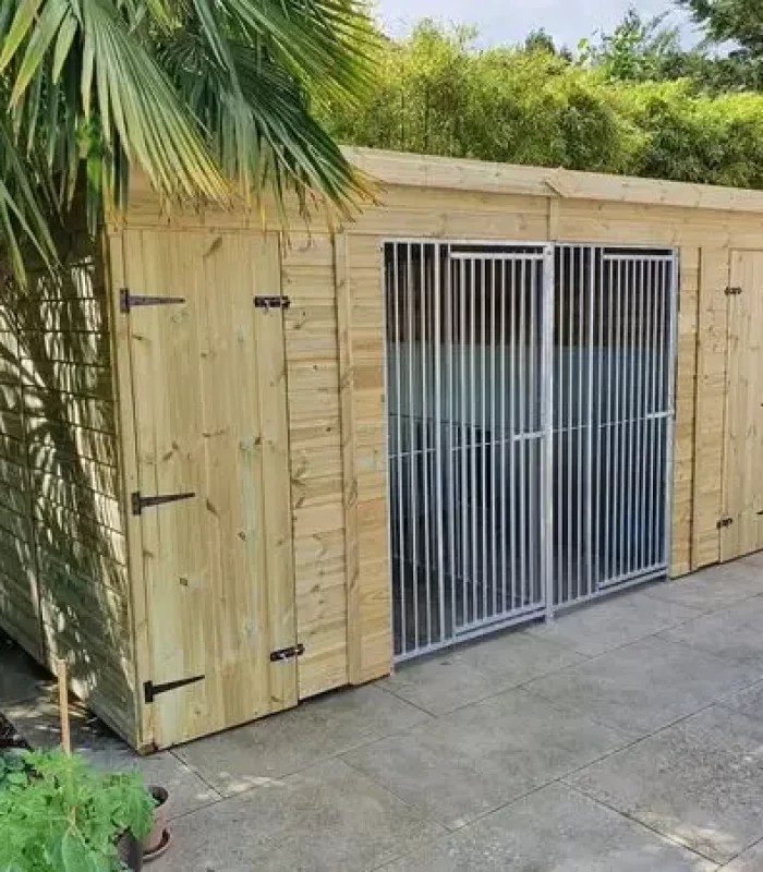 14x7ft pent duo external galvanised anti destruction pack