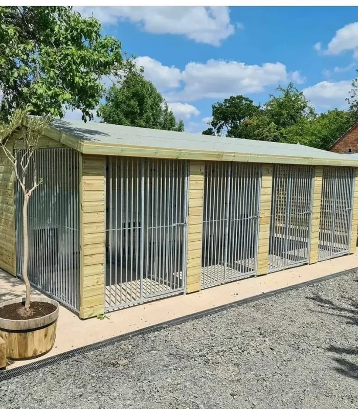 20x10ft four bay external with pillars and galvanised pack